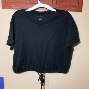 Black comfy crop